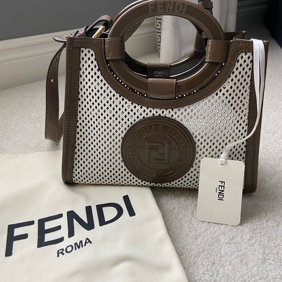fendi small runaway shopping tote